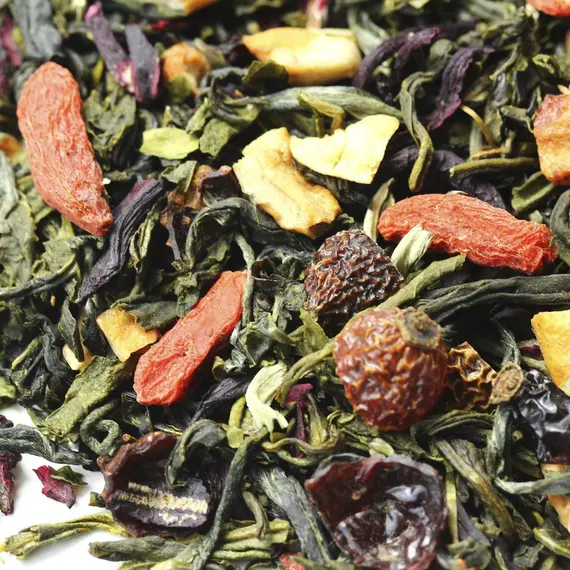 Чай зеленый Оптимист (Годжи), ароматизированный в чайном магазине BestTea, фото , изображение 5