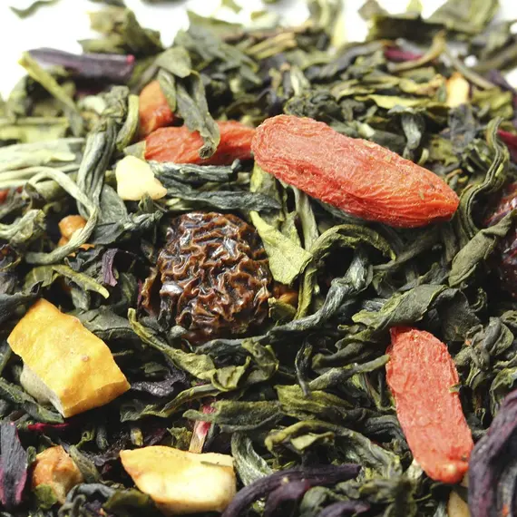 Чай зеленый Оптимист (Годжи), ароматизированный в чайном магазине BestTea, фото , изображение 7