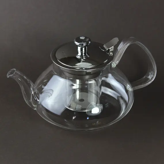 Чайник стеклянный Лаванда с метал. крышкой 650 мл оптом в BestTea, фото , изображение 2