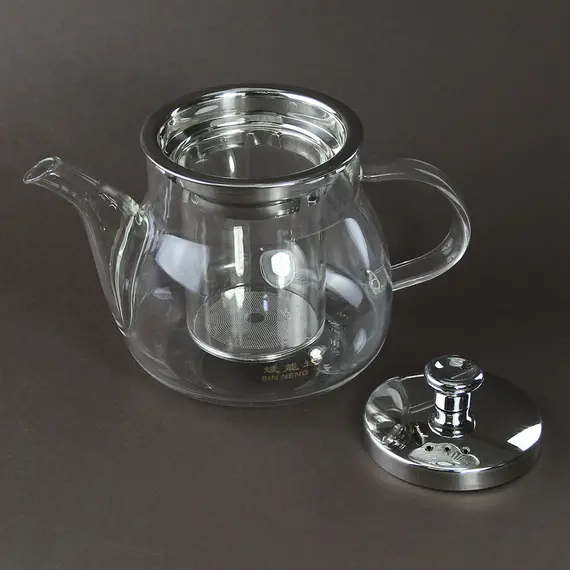 Чайник стеклянный Миндаль с метал. крышкой 500 мл оптом в BestTea, фото , изображение 3