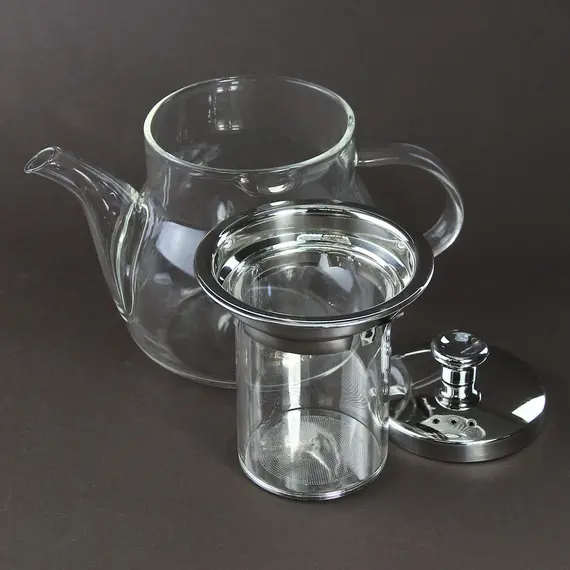Чайник стеклянный Миндаль с метал. крышкой 500 мл оптом в BestTea, фото , изображение 4