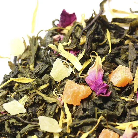 Чай зеленый Королевский манго, ароматизированный в чайном магазине BestTea, фото , изображение 6