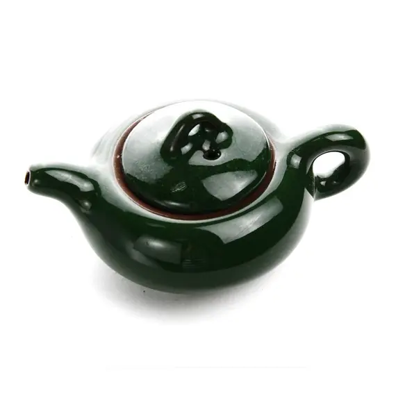 Чайник керамический Колотый Лёд зелёный 125 мл оптом в BestTea, фото , изображение 2