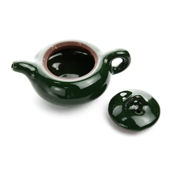 Чайник керамический Колотый Лёд зелёный 125 мл оптом в BestTea, фото , изображение 3