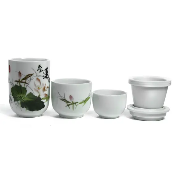 Походный набор чаша "Розовый лотос"  оптом в BestTea, фото , изображение 3
