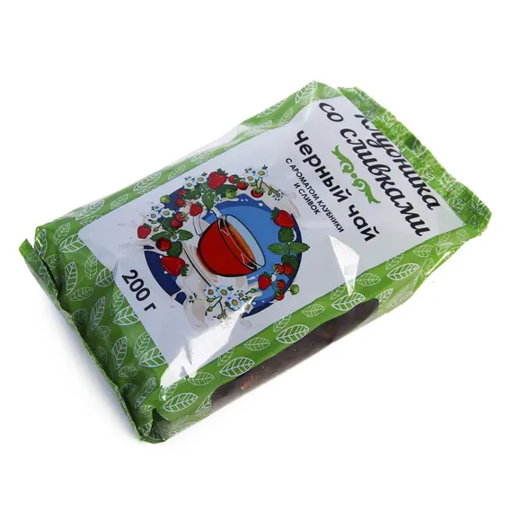 Чай черный Клубника со сливками 200 г оптом в BestTea, фото , изображение 2