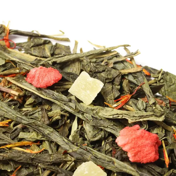 Чай зеленый Клубника - Колада, ароматизированный оптом в BestTea, фото , изображение 2