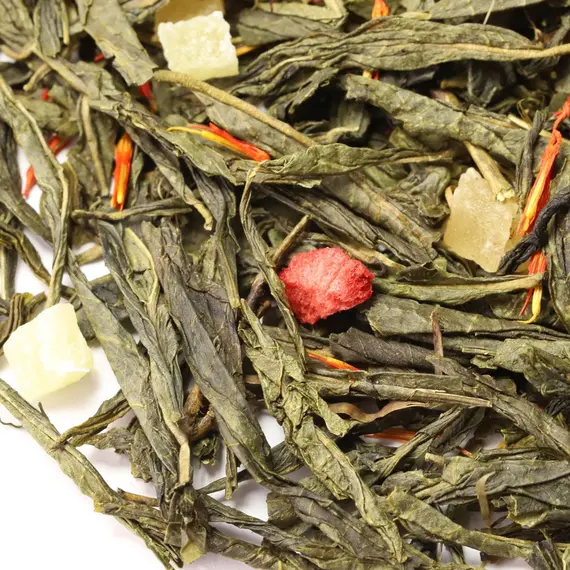 Чай зеленый Клубника - Колада, ароматизированный оптом в BestTea, фото , изображение 3