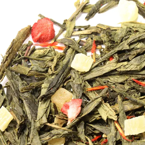 Чай зеленый Клубника - Колада, ароматизированный оптом в BestTea, фото , изображение 6