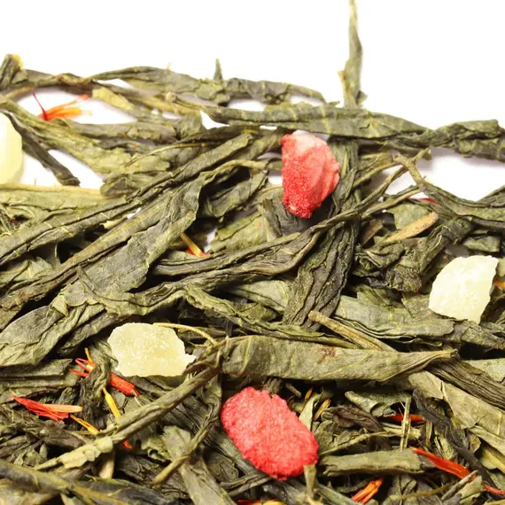 Чай зеленый Клубника - Колада, ароматизированный оптом в BestTea, фото , изображение 7
