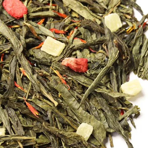 Чай зеленый Клубника - Колада, ароматизированный оптом в BestTea, фото , изображение 9