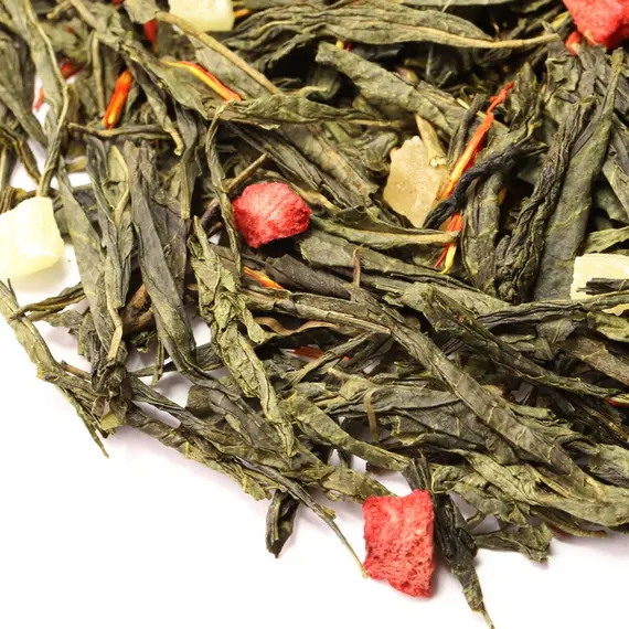 Чай зеленый Клубника - Колада, ароматизированный оптом в BestTea, фото , изображение 10