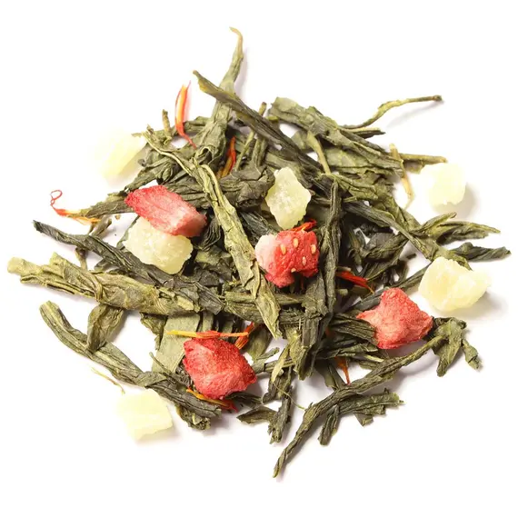 Чай зеленый Клубника - Колада, ароматизированный оптом в BestTea, фото , изображение 11