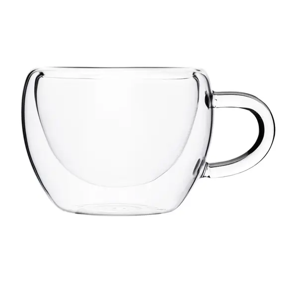 Кружка необжигающая стеклянная 150 мл, 4шт оптом в BestTea, фото 