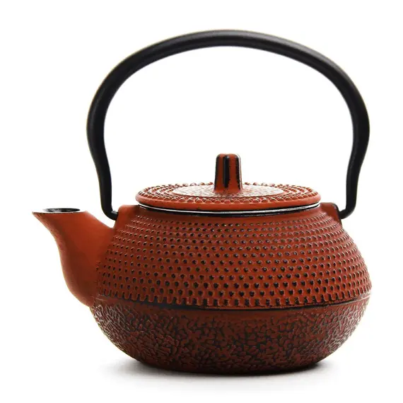Чайник чугунный красный 200 мл, Объем мл: 200, Цвет: Красный оптом в BestTea, фото 