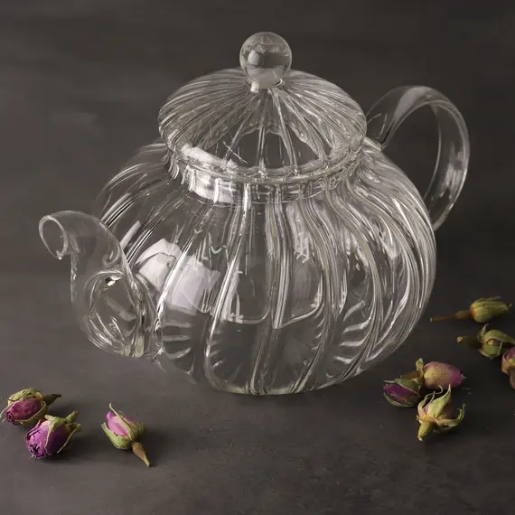 Чайник стеклянный Волны с колбой 600 мл оптом в BestTea, фото , изображение 4