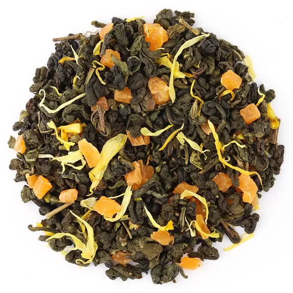 Чай зеленый Манго со сливками, ароматизированный в чайном магазине BestTea, фото , изображение 9