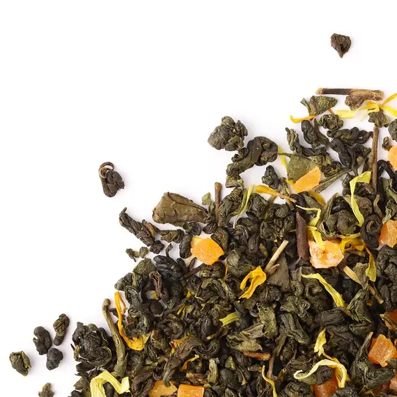 Чай зеленый Манго со сливками, ароматизированный в чайном магазине BestTea, фото , изображение 4