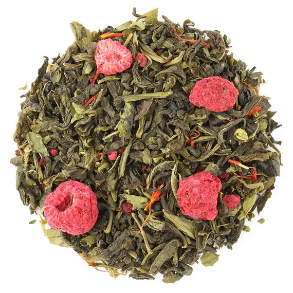 Чай зеленый Малиновый Рай, ароматизированный в чайном магазине BestTea, фото , изображение 9