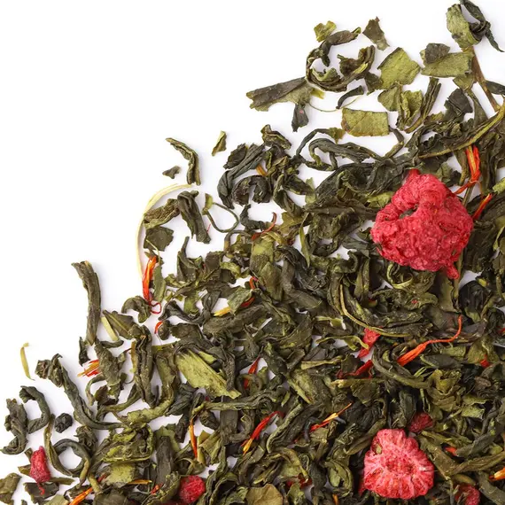 Чай зеленый Малиновый Рай, ароматизированный в чайном магазине BestTea, фото , изображение 8
