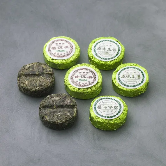 Чай пуэр Мини То Ча - Зеленая медалька, Шен 7 г в чайном магазине BestTea, фото , изображение 6