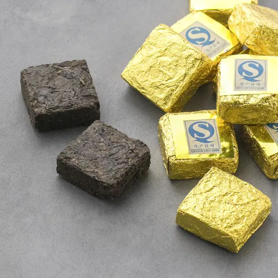 Чай пуэр То Ча Золотой квадратик, Шу 6 г в чайном магазине BestTea, фото , изображение 7