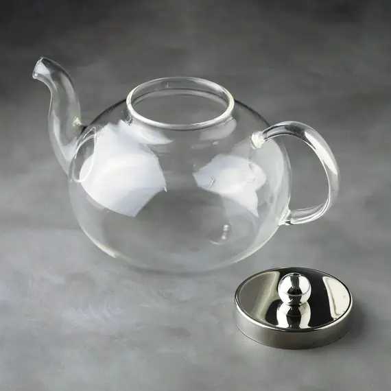 Чайник стеклянный Вишня 1000 мл, Объем мл: 1000 оптом в BestTea, фото , изображение 3