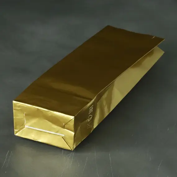 Пакет для чая трехслойный, бронзовый глянцевый, 50г, 170*50*30 мм, Цвет: Бронзовый в чайном магазине BestTea, фото , изображение 5