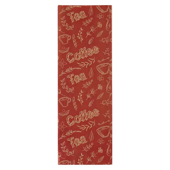 Пакет для чая двухслойный Coffe&Tea Бордовый, 100 г, 205*70*40 мм, Цвет: Бордовый оптом в BestTea, фото 
