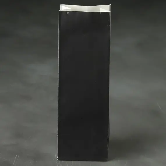 Пакет для чая трехслойный, черный/серебро матовый, 50 г, 170*50*30 мм, Цвет: Черный оптом в BestTea, фото , изображение 4