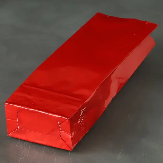 Пакет для чая трехслойный, красный глянцевый, 50 г, 170*50*30 мм, Цвет: Красный оптом в BestTea, фото , изображение 6
