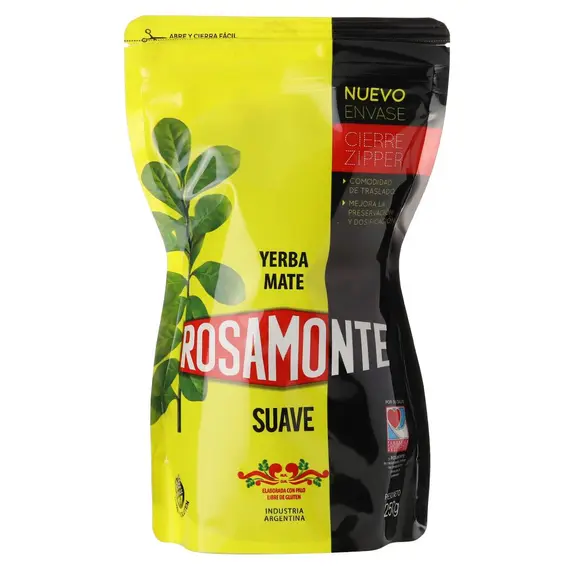 Йерба мате Rosamonte Suave Zipper 250 г, Вес г: 250 оптом в BestTea, фото 