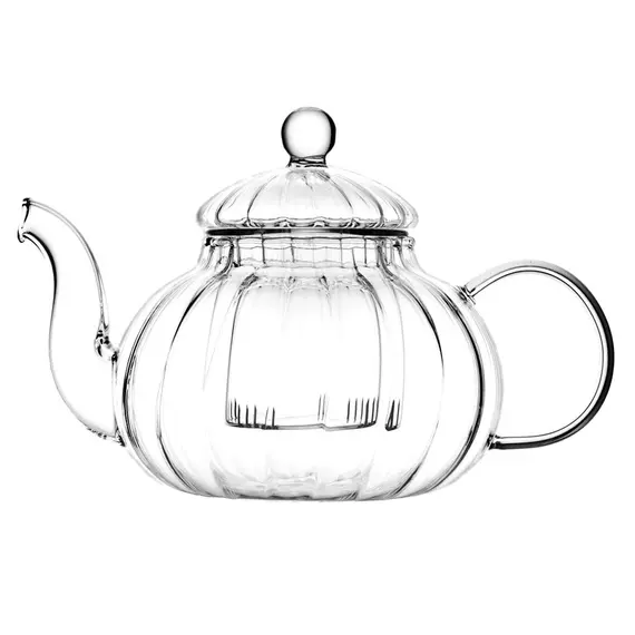 Чайник стеклянный Волны с колбой 600 мл оптом в BestTea, фото 