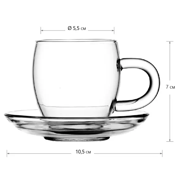 Чайная пара из стекла, 150 мл, Объем мл: 150 оптом в BestTea, фото , изображение 2