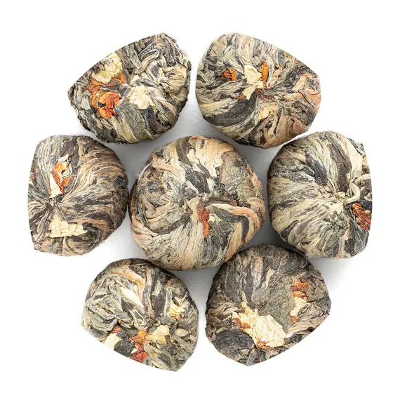 Чай связанный Бай Хуа Сян Цзы (Лунный сад жасминовый) оптом в BestTea, фото , изображение 3