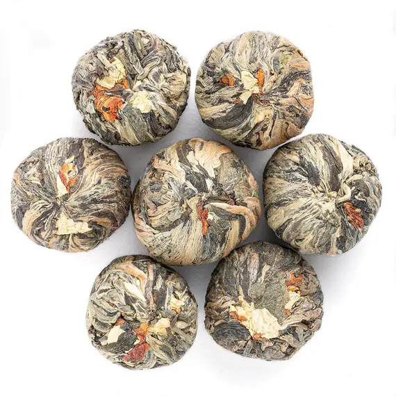Чай связанный Бай Хуа Сян Цзы (Лунный сад жасминовый) оптом в BestTea, фото , изображение 4