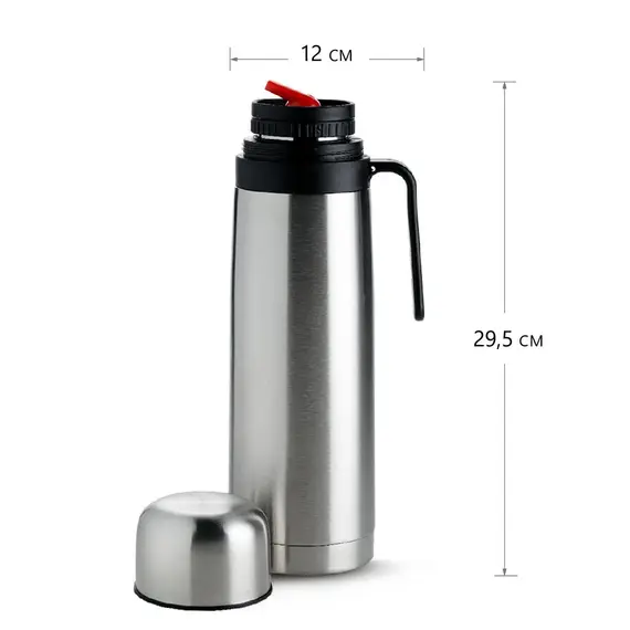 Термос для Мате, с ручкой 1л в чайном магазине BestTea, фото , изображение 2