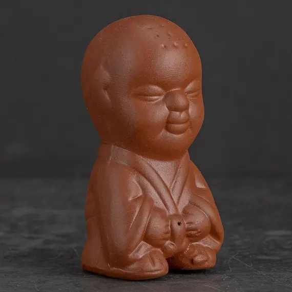 Игрушка глиняная для китайской церемонии Чайный Мальчик, маленький с точками оптом в BestTea, фото , изображение 2