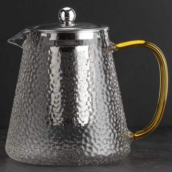 Чайник стеклянный с желтой ручкой Грейпфрут 950 мл оптом в BestTea, фото , изображение 6