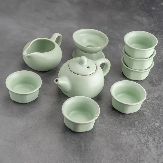 Сервиз чайный Гармония на 6 персон / 9 предметов / керамика оптом в BestTea, фото , изображение 2