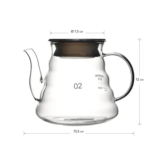 Чайник стеклянный Тама 650 мл оптом в BestTea, фото , изображение 3