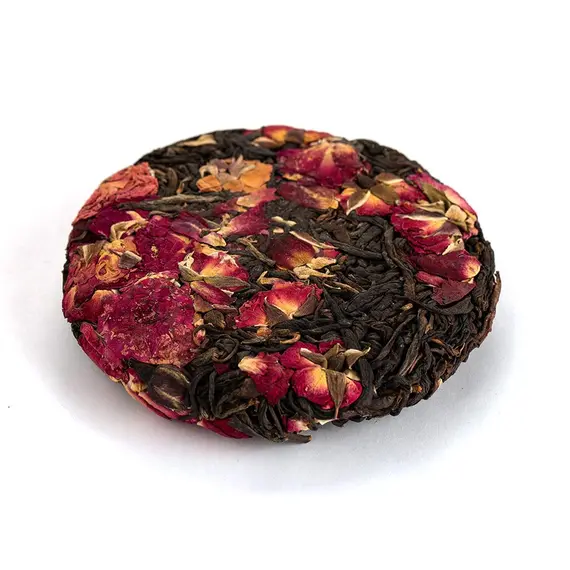 Красный чай с розой, прессованный блин 92-100 г оптом в BestTea, фото , изображение 3