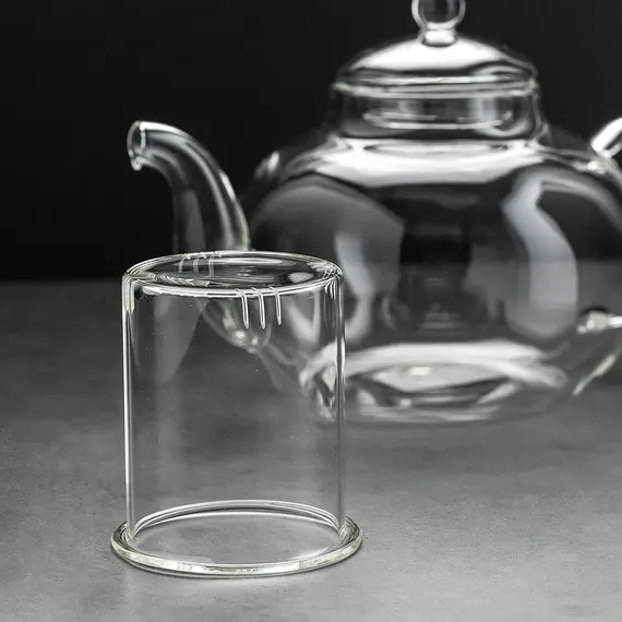 Чайник стеклянный Шафран 1200 мл оптом в BestTea, фото , изображение 6