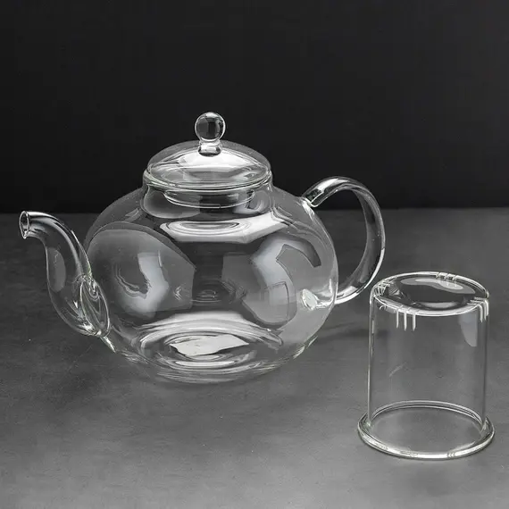 Чайник стеклянный Шафран 1200 мл оптом в BestTea, фото , изображение 5