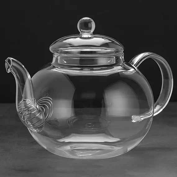 Чайник стеклянный круглый Тюльпан, 1200 мл, Объем мл: 1200 оптом в BestTea, фото , изображение 3