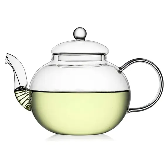 Чайник стеклянный круглый Тюльпан, 1200 мл, Объем мл: 1200 оптом в BestTea, фото 