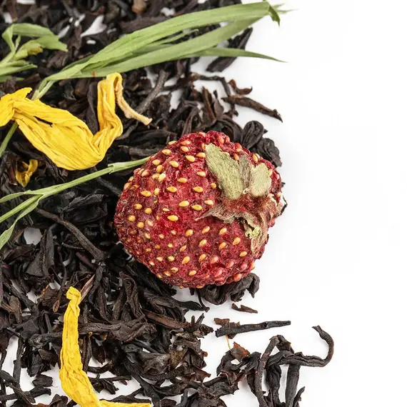 Чай ароматизированный черный Клубника-Дыня оптом в BestTea, фото , изображение 2