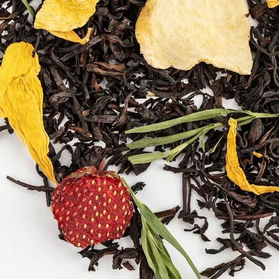 Чай ароматизированный черный Клубника-Дыня оптом в BestTea, фото , изображение 5
