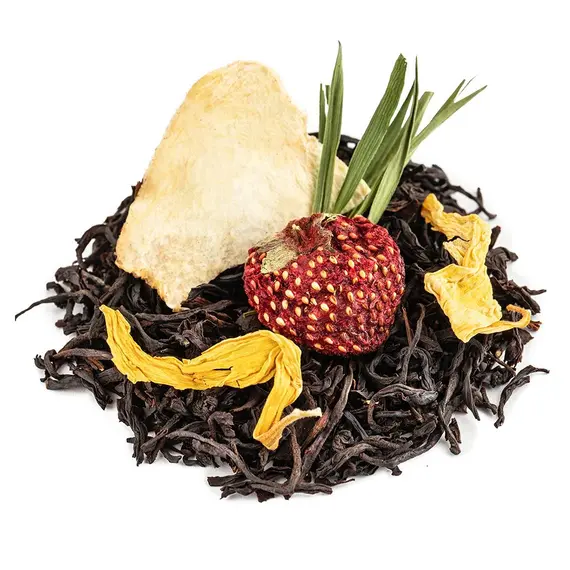 Чай ароматизированный черный Клубника-Дыня оптом в BestTea, фото , изображение 6