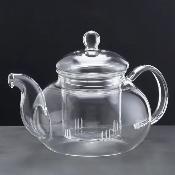 Чайник стеклянный Шафран с колбой 600 мл в чайном магазине BestTea, фото , изображение 2